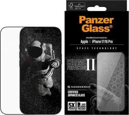 Panzerglass - Iphone 17/iphone 16 Pro - Ceramic Ii Protection