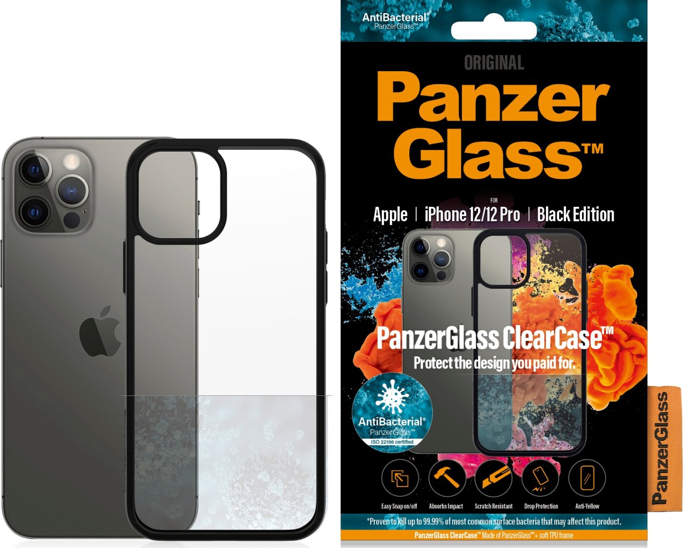 Panzerglass&trade; - Clearcase Apple Iphone 12 - 12 Pro - Sort