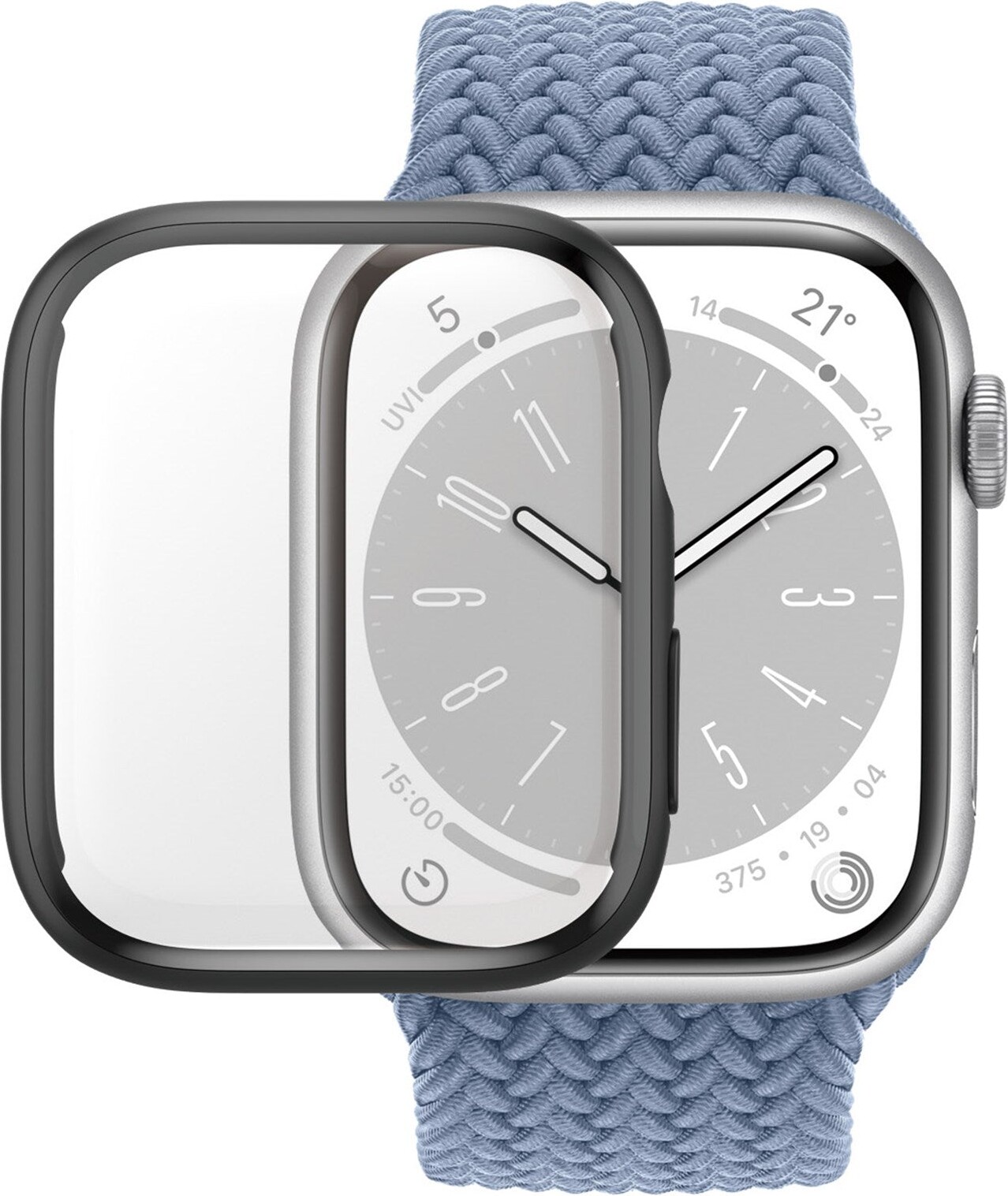 Panzerglass – Apple Watch 9 Small – Fullbody Skærmbeskyttelse – Sort