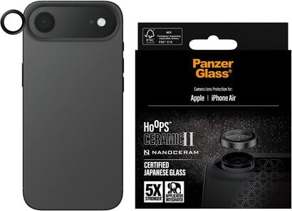 PanzerGlass Hoops Ceramic II Camera Lens Protector iPhone Air Skærmbeskytter