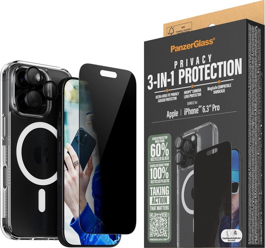 Panzerglass - Iphone 16 Pro 6.3'' 3-in-1 Privacy P Bundle