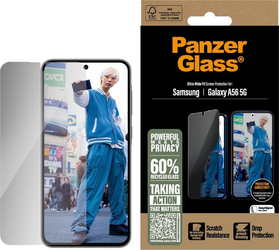 PanzerGlass Privacy Screen Protector Samsung Galaxy A56 5G | Ultra-Wide Fit