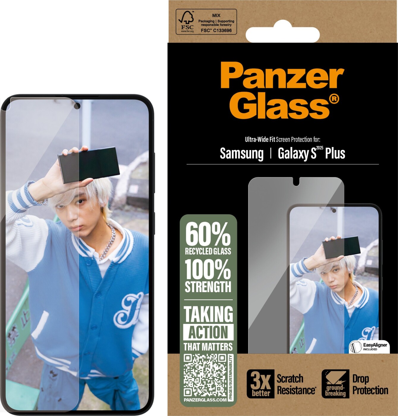 Panzerglass - Screen Protector Galaxy S 2025 Plus, Uwf