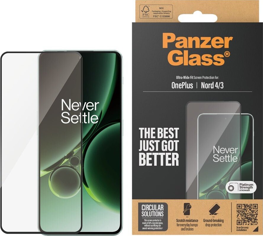 Panzerglass - Screen Protector - Oneplus Nord 4. 3 - Ultra-wide Fit