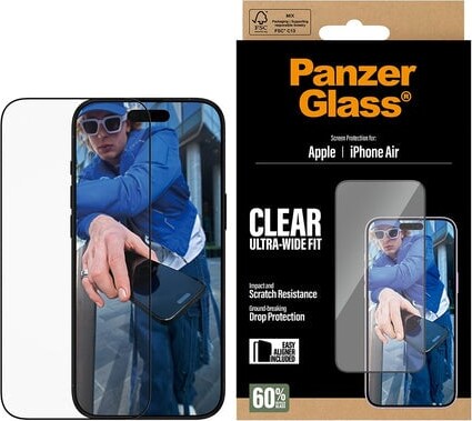 PanzerGlass Screen Protector iPhone Air | Ultra-Wide Fit w. EasyAligner