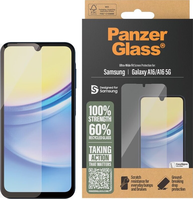 Panzerglass - Skærmbeskyttelse - Samsung New A15/ A16 5g - Ultra-wide Fit