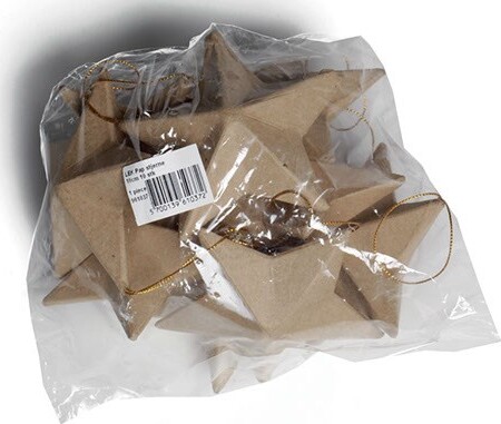 Pap Stjerne 10cm 10 Stk