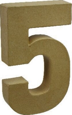 Tal I Pap - 5 - 20x11,5 Cm billede