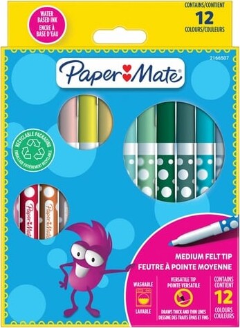 Paper Mate - Børnetusser Med Filtspids (12 Styk)