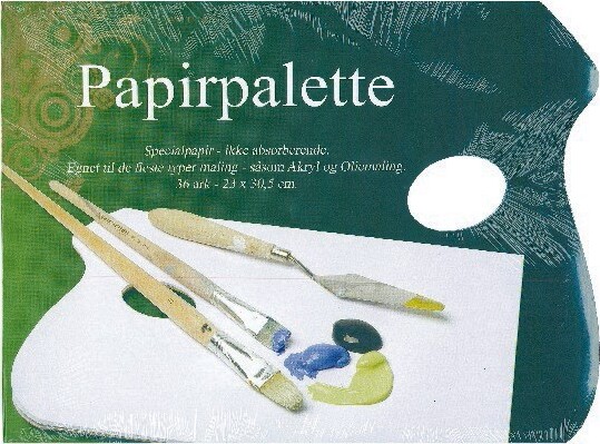 Billede af Papirpalette 23x30,5cm 36 Ark - Artino