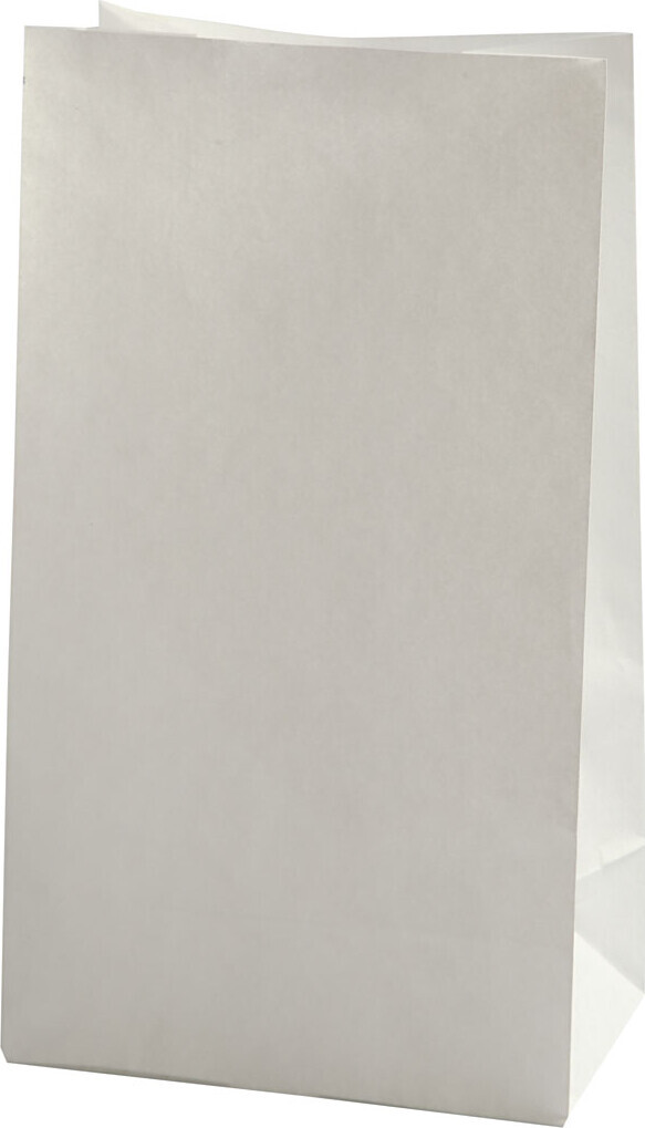 Papirposer - Hvid - 27x9x15 Cm - 46 G - 100 Stk.
