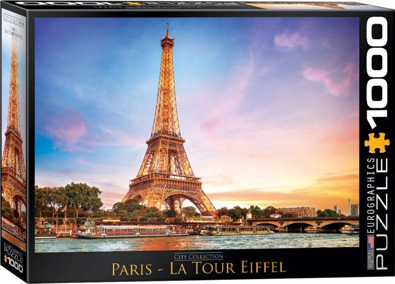 Puslespil Med 1000 Brikker - Eiffel Tårnet I Paris