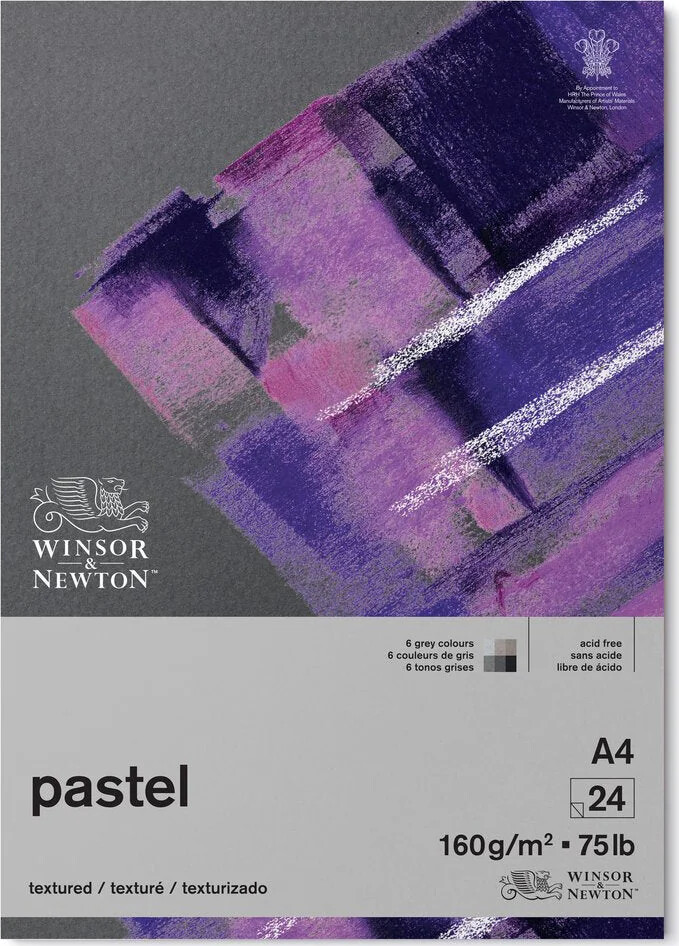 Winsor & Newton - Pastelpapir - Grå - A4 - 24 Ark