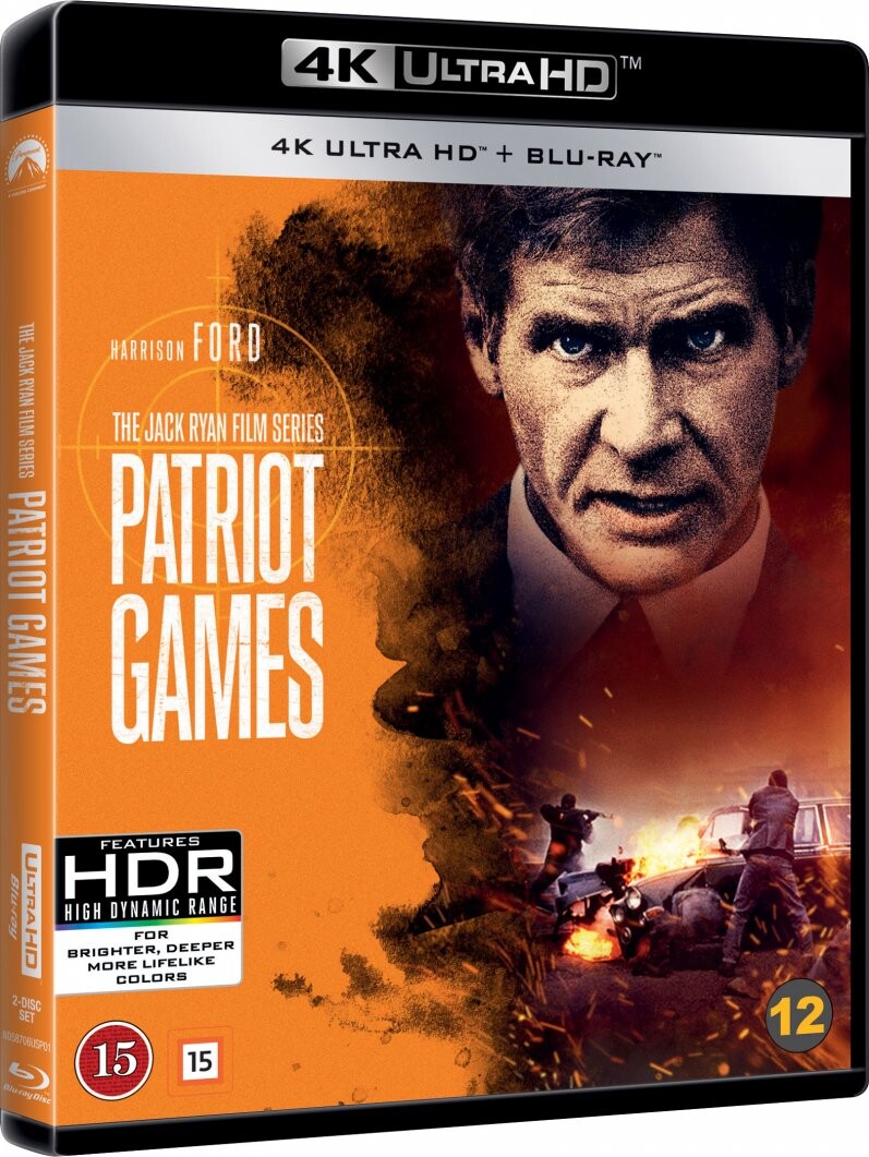 Patrioternes Spil / Patriot Games - 4K Blu-Ray
