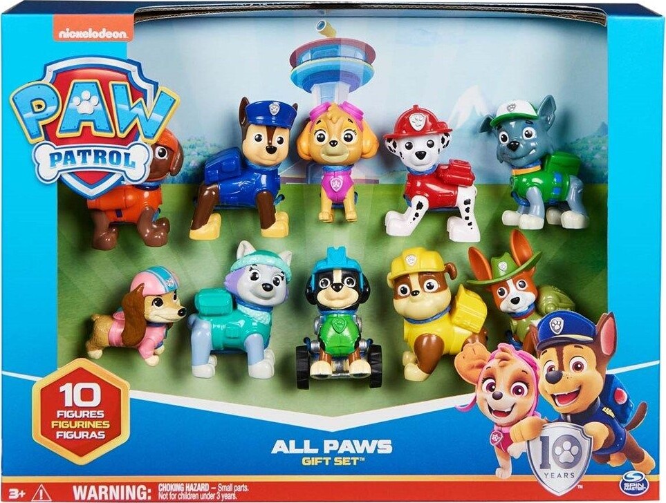 Paw Patrol Figurer - 10 Stk