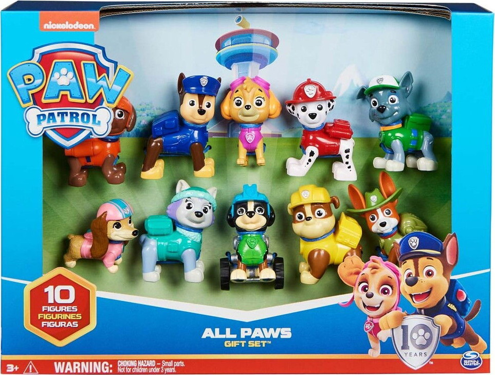 PAW Patrol All Paws On Deck Toy Figurer - 3+år, 10stk