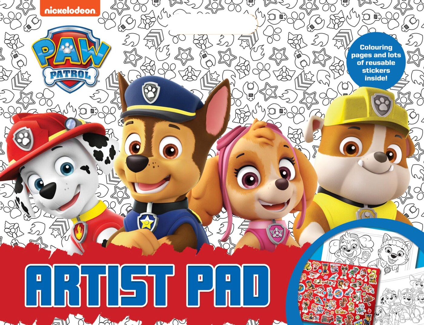 Paw Patrol Artist Pad A3 Malebog - Alligator - Bog