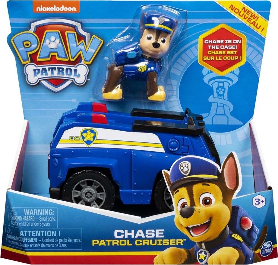 Paw Patrol Figur - Chase Med Politibil