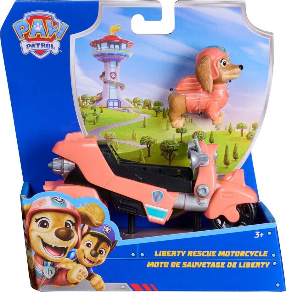 Paw Patrol Liberty Redningsmotorcykel Legesæt med Figur - 3+år