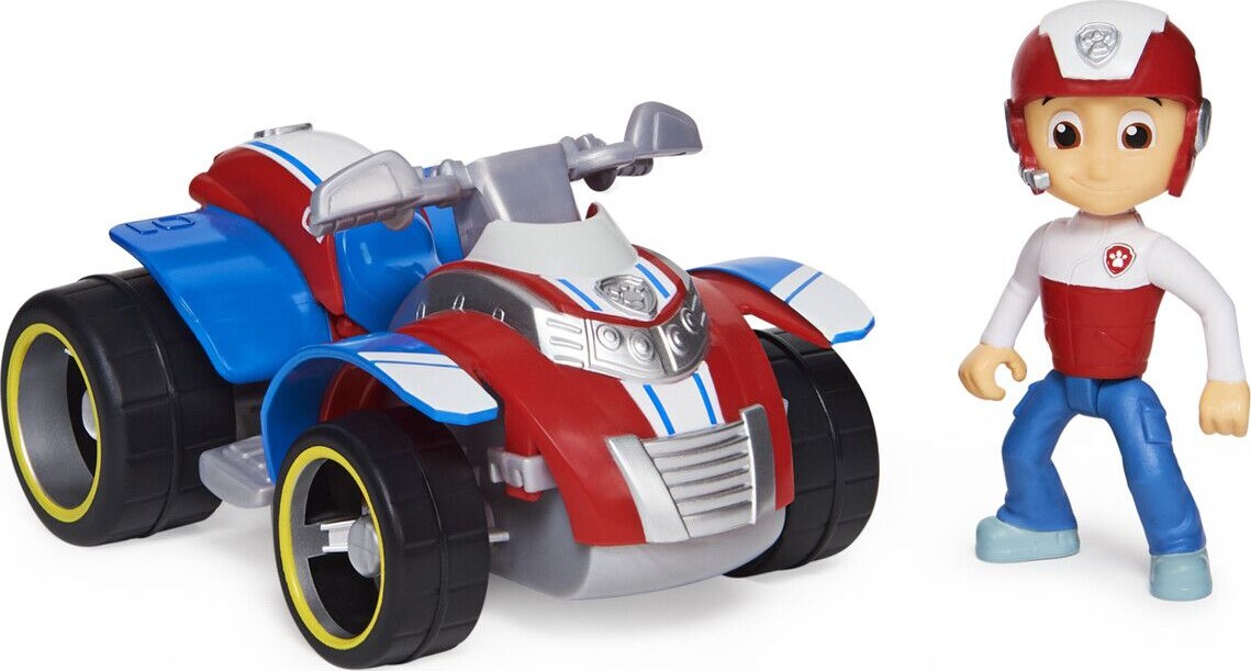 Paw Patrol - Basic Køretøj Med Ryder Figur - Rescue Atv