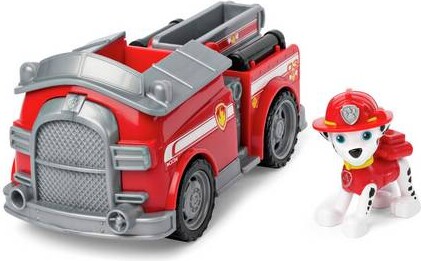 Paw Patrol - Brandbil Legetøj Med Figur - Marshall