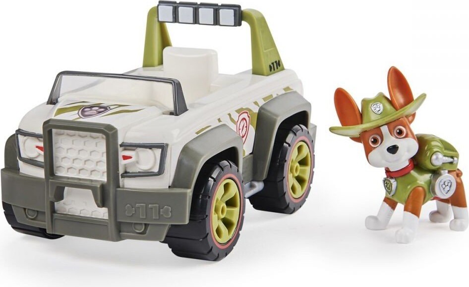 Billede af Paw Patrol - Tracker Figur Og Basic Køretøj - Jungle Cruiser