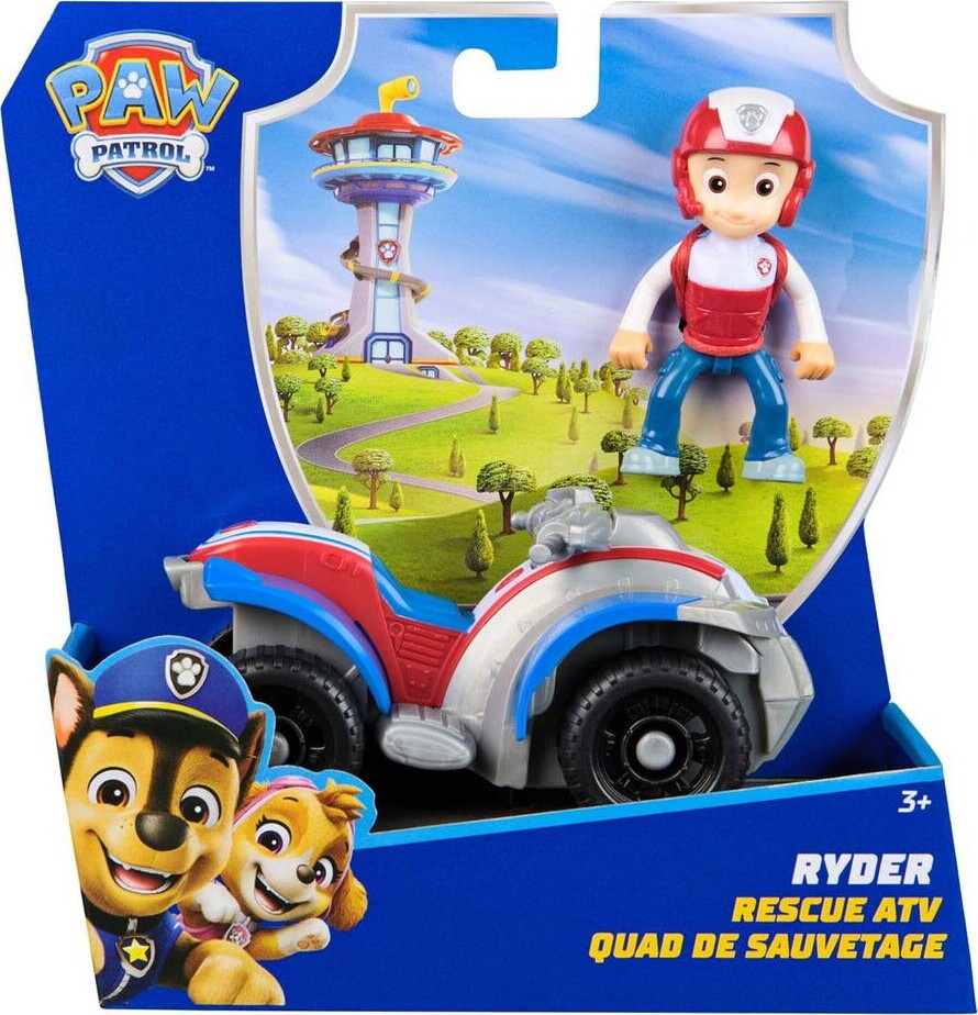Paw Patrol - Ryder Rescue Atv - Figur Og Køretøj Legesæt
