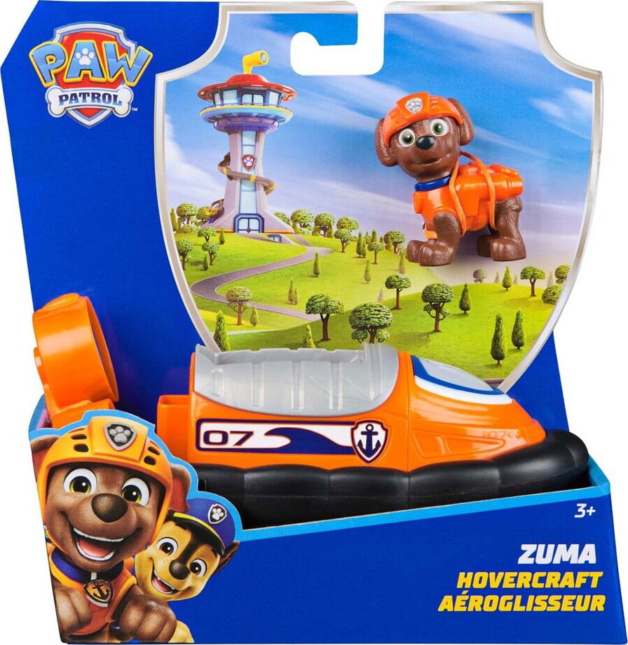 Paw Patrol - Zuma Hovercraft - Figur Og Køretøj Legesæt