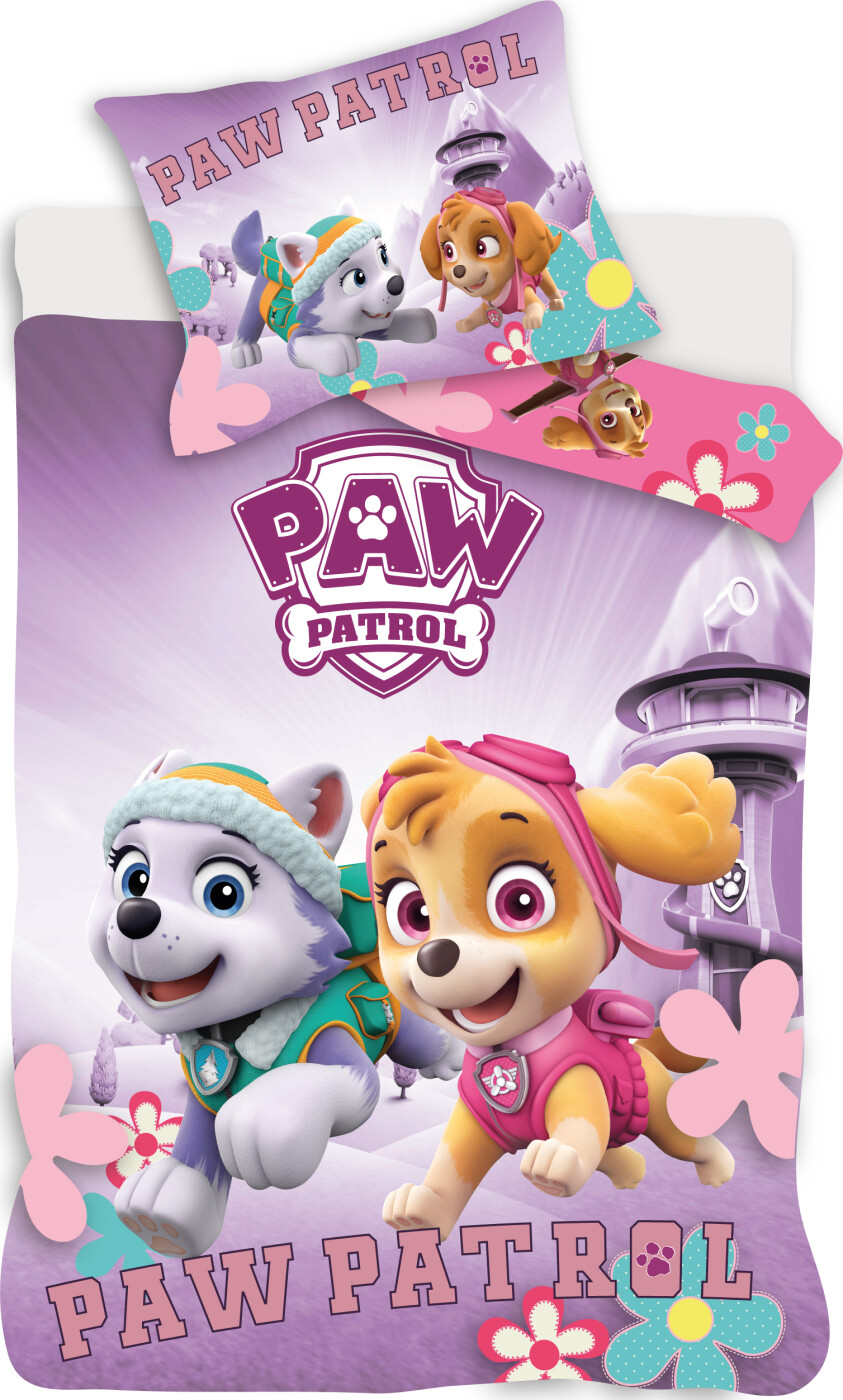 Paw Patrol - Sengetøj - 100x140 Cm - Junior Str. - Hunde