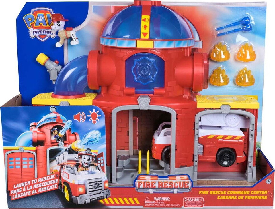 Paw Patrol - Fire Rescue Command Center - Brandstation Legesæt
