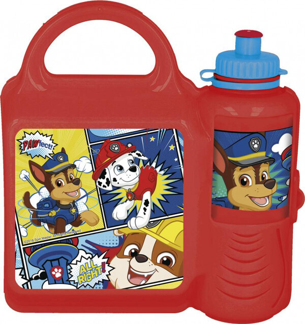 Paw Patrol - Madkasse Og Drikkedunk Sæt