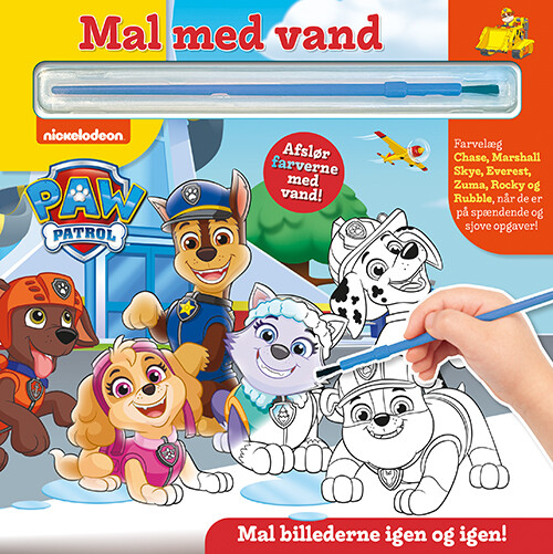 Billede af Paw Patrol - Mal Med Vand Malebog - Diverse - Bog