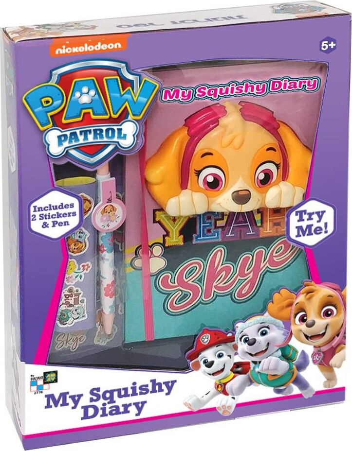 Billede af Paw Patrol - Min Squishy Dagbog - Diverse - Bog
