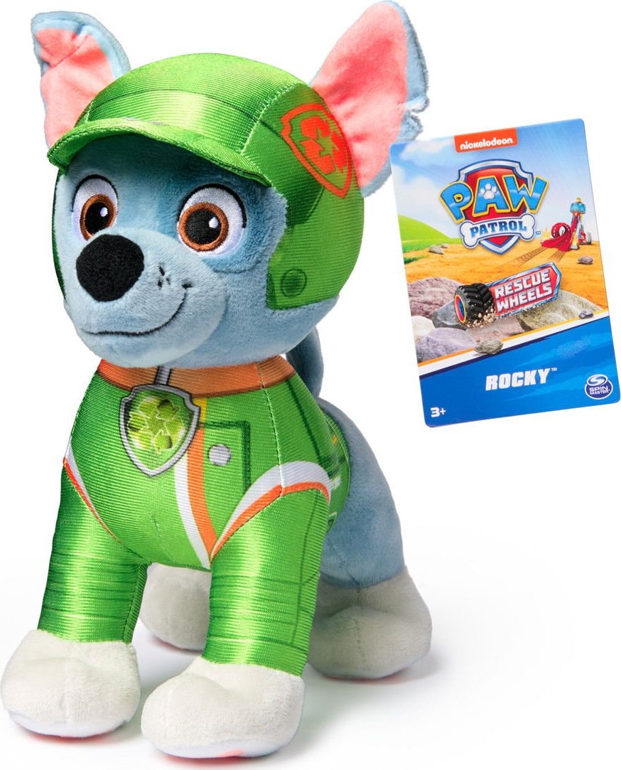 Paw Patrol Bamse - Rocky - Rescue Wheels - 20 Cm