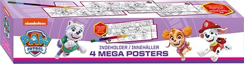 Paw Patrol - Skye - Boks Med 4 Kæmpe Plakater