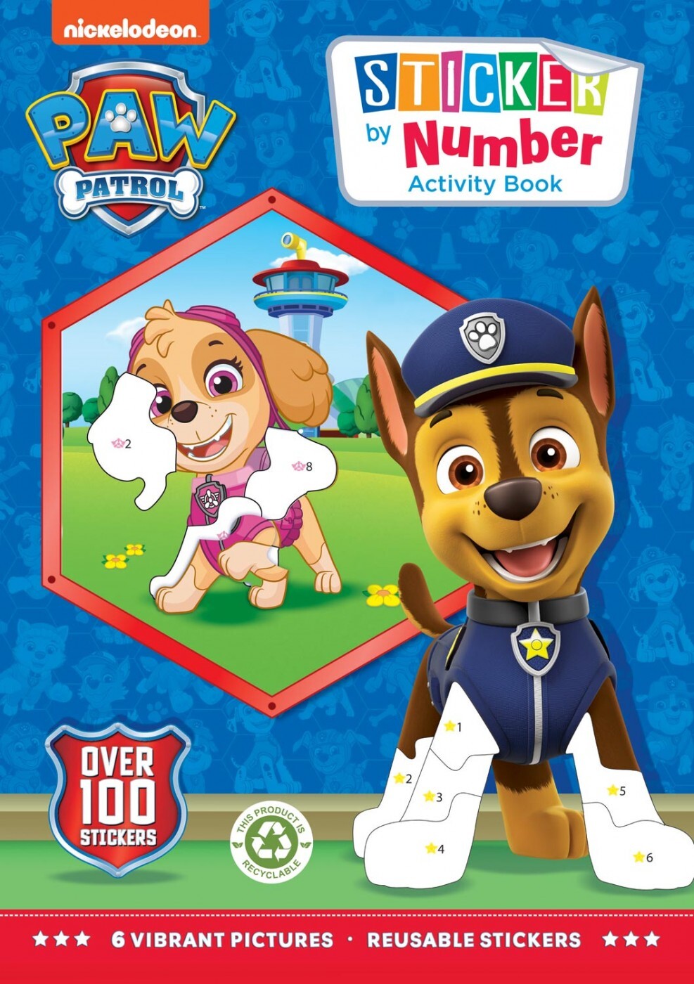 Paw Patrol Sticker By Number Book - Alligator - Bog
