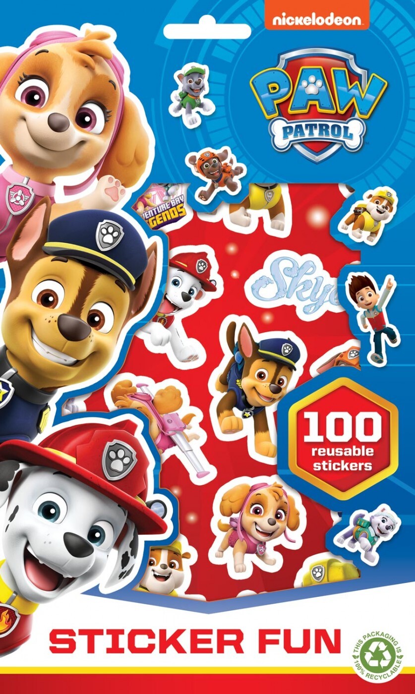Paw Patrol Stickers Bog Med 100 Stickers - Alligator - Bog