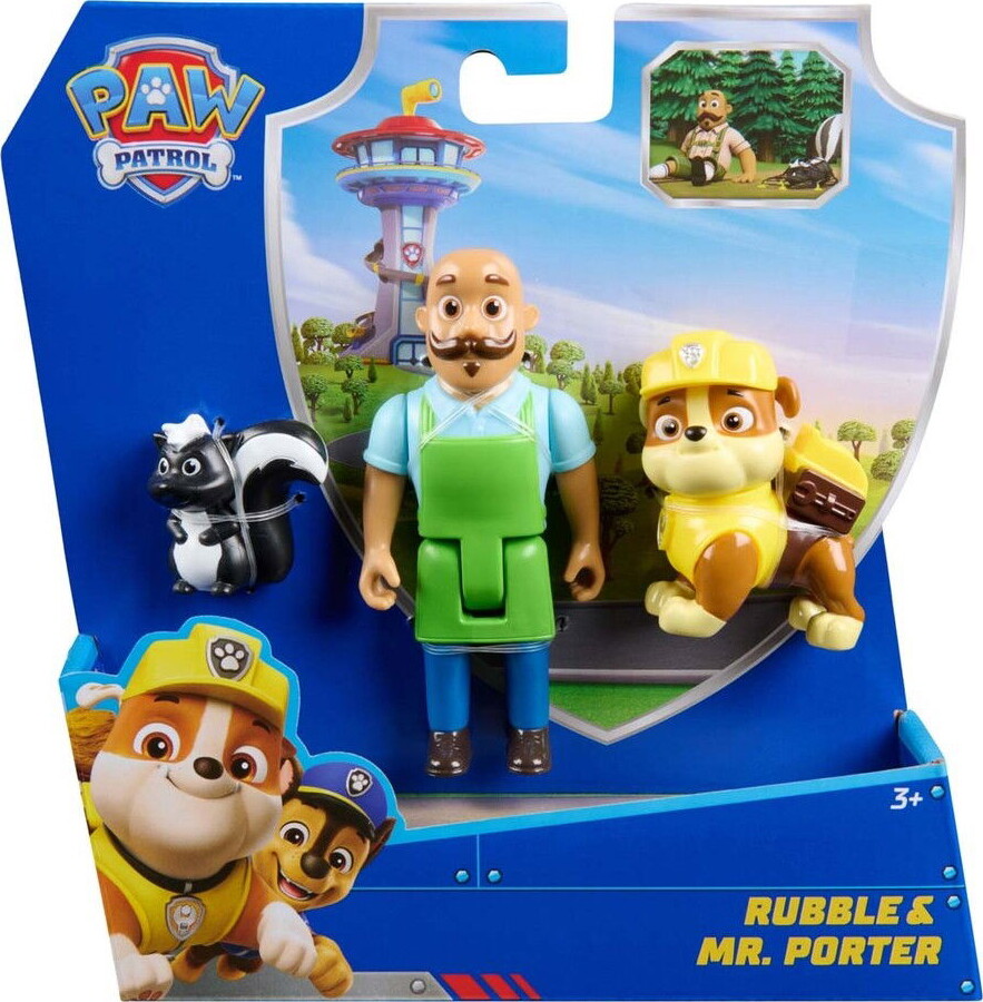 Paw Patrol - Rubble & Mr. Porter - Figur Legesæt