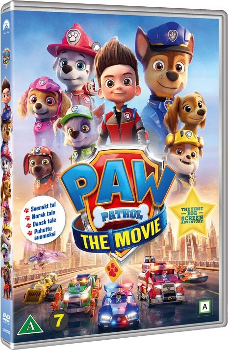 Paw Patrol The Movie - 2021 Film - Dansk Tale - DVD - Film