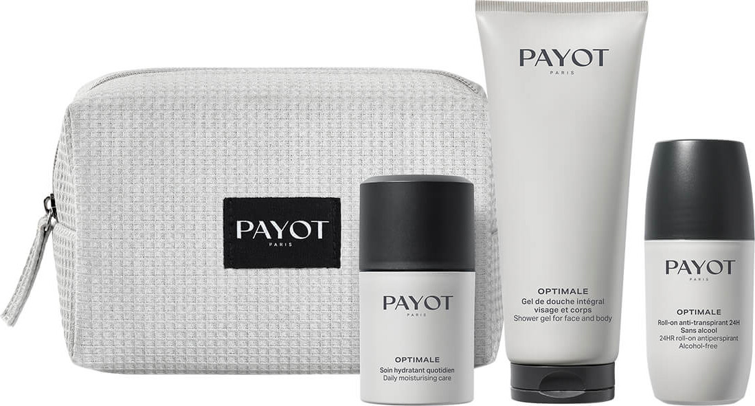 Payot - Optimale Mens - Roll-on 75 Ml + Ansigtscreme 50 Ml + Rensegel 200 Ml