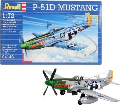 Revell - P-51d Mustang Modelfly Byggesæt - 1:72 - 64148