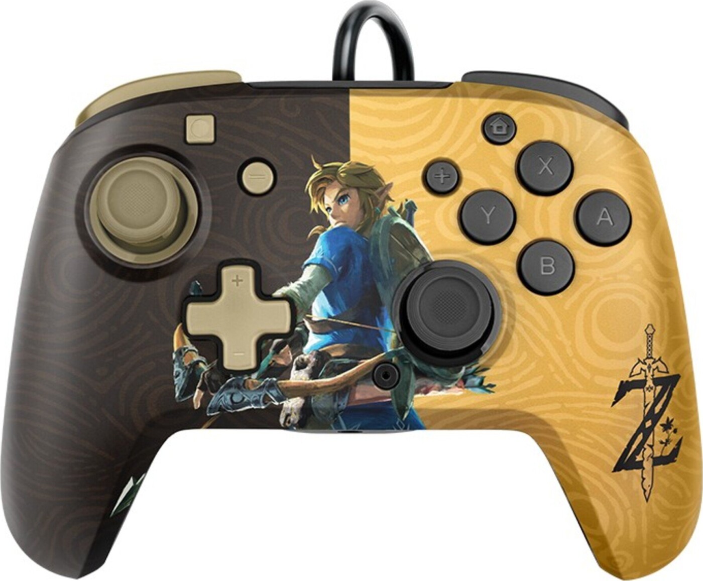 Pdp - Nintendo Switch Controller - Zelda - Brun Gul