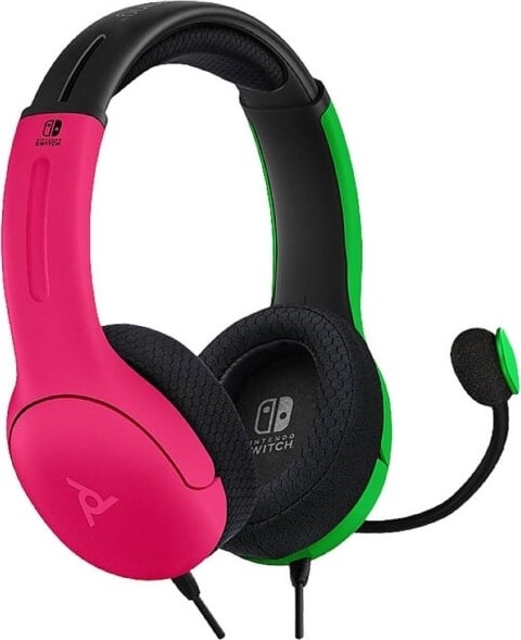 Pdp - Lvl40 Gaming Stereo Headset Til Nintendo Switch Lite - Pink Grøn
