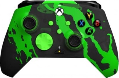 PDP Gaming Rematch Wired Controller - Jolt Green (Glow In Dark) - trådbunden spelkontroll, Xbox