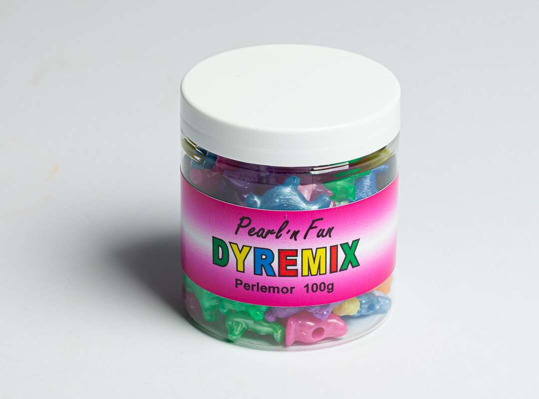 Pearl'n Fun dyremix perler - 25 mm - Perlemor - 100 g