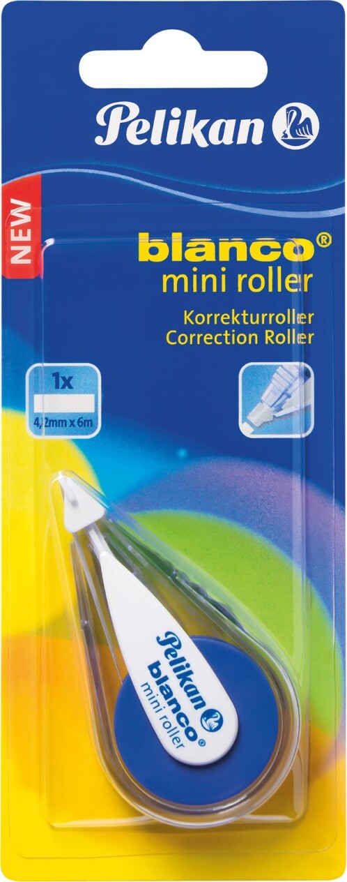 Pelikan - Blanco Mini Roller Korrektionstape - 4,2 Mm - 6 M
