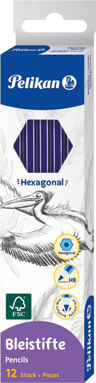 Pelikan - Blyanter - Hårdhed Hb - Sekskantet - 12 Stk