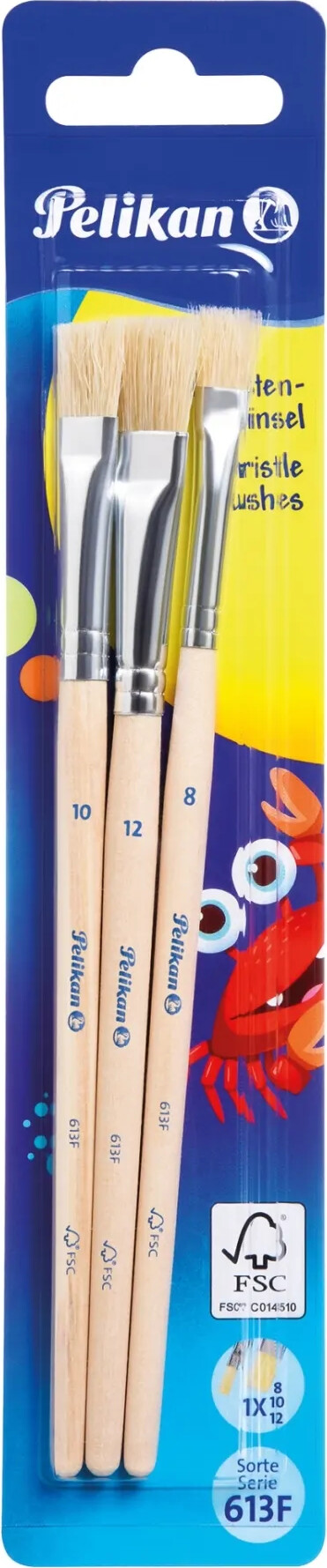 Pelikan - Penselsæt - Serie 613f - 3 Stk