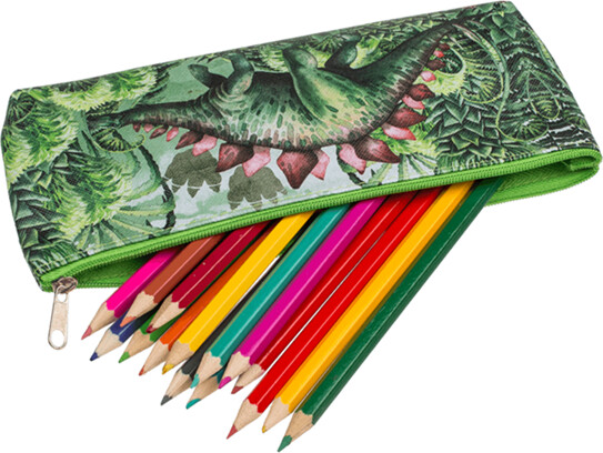 Out Of The Blue - Dinosaur Penalhus - Grøn - Overraskelse