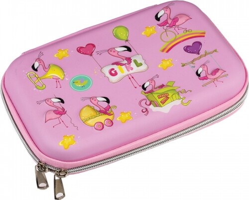 Penalhus Pink Flamingo 20 X 10 X 5 Cm - Centrum